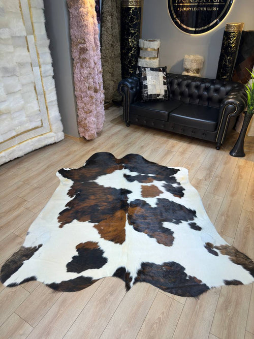 🐄 Kahve & Beyaz | 1. Kalite Dana Derisi Post