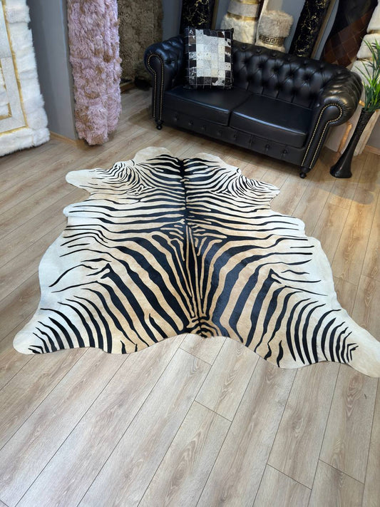 1. Kalite Zebra Desenli Dana Derisi Post